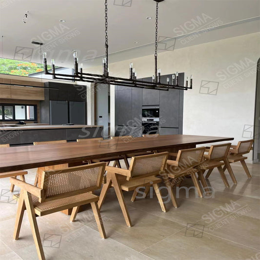 Indoor Furniture Kitchen Restaurant Table and Chairs Customized Dining Chairs Luxury Round Dining Table Set