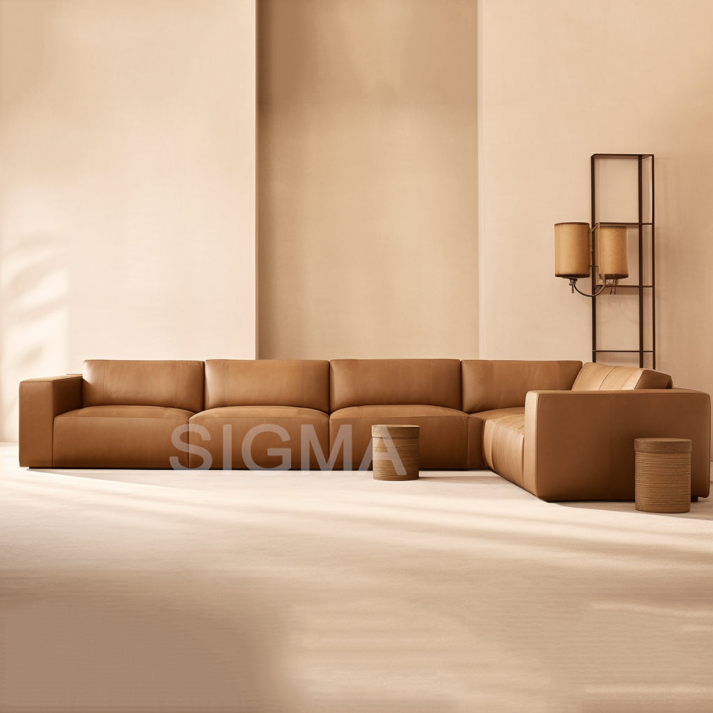 Furniture Living Room Sofa New Design Customize Fabric Leather Modular Modern Sofa Set